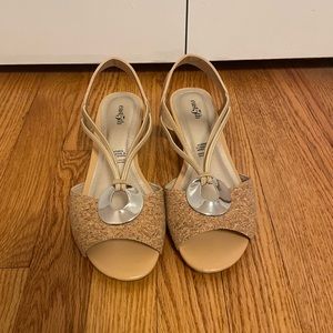 Nude cork wedge sandals - Excellent condition